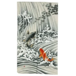 MIYA Company Koi Waterfall Noren Outlet