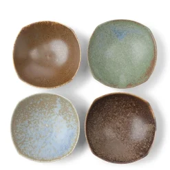 MIYA Company Pacific Forest Matte Sauce Dish Set 4-1/4" Outlet