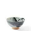 MIYA Company Rice Bowl Blue Whale Waves Discount