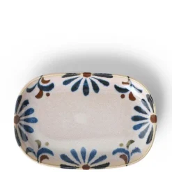 MIYA Company Rustic Blue Floral Design Made in Japan Available at Miya. Online