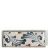 MIYA Company Rustic Blue Vines Rectangle Plate Discount