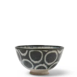 MIYA Company Rustic White Circles Rice Bowl Online