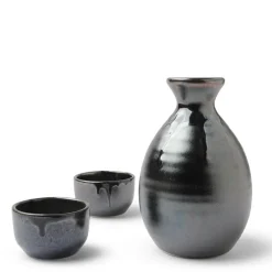 MIYA Company Sake Set Black Luster Sale