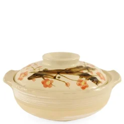 MIYA Company Sakura  Donabe Casserole, 64 Oz. New