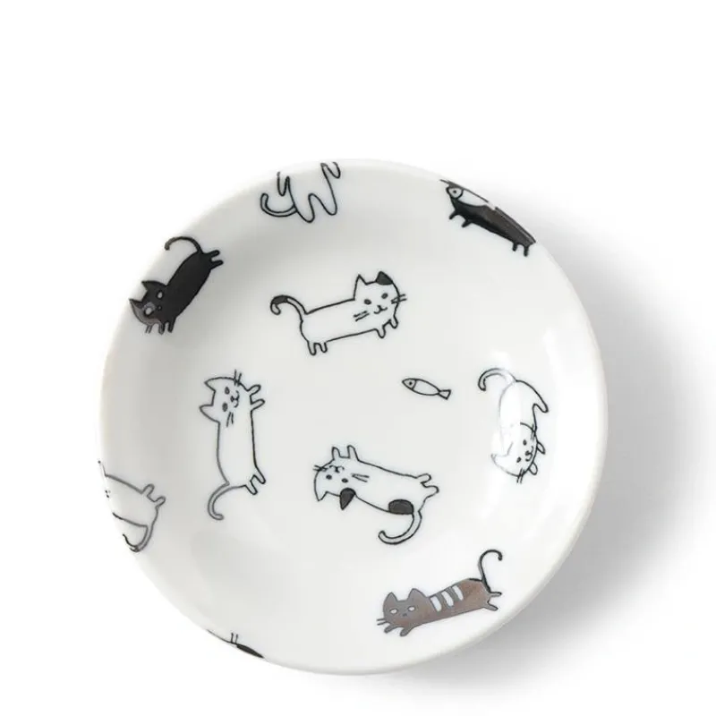 MIYA Company Sauce Dish Cats Playing Best