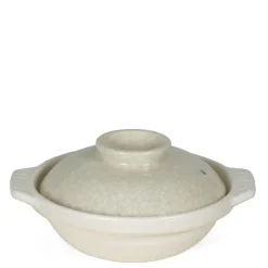 MIYA Company Sumi Kannyu White Donabe Casserole, 13 Oz. Clearance