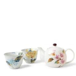 MIYA Company Summer Floral Tea Set Clearance
