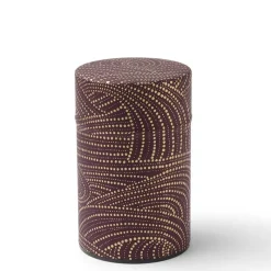 MIYA Company Tea Canister Purple/Gold Swirl Clearance