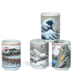 MIYA Company Teacup Set Tokaido Scene 5 Oz. Online