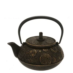 MIYA Company Teapot Cast Iron Gold Black Mari Outlet