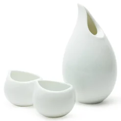 MIYA Company Teardrop White Sake Set at Miya New