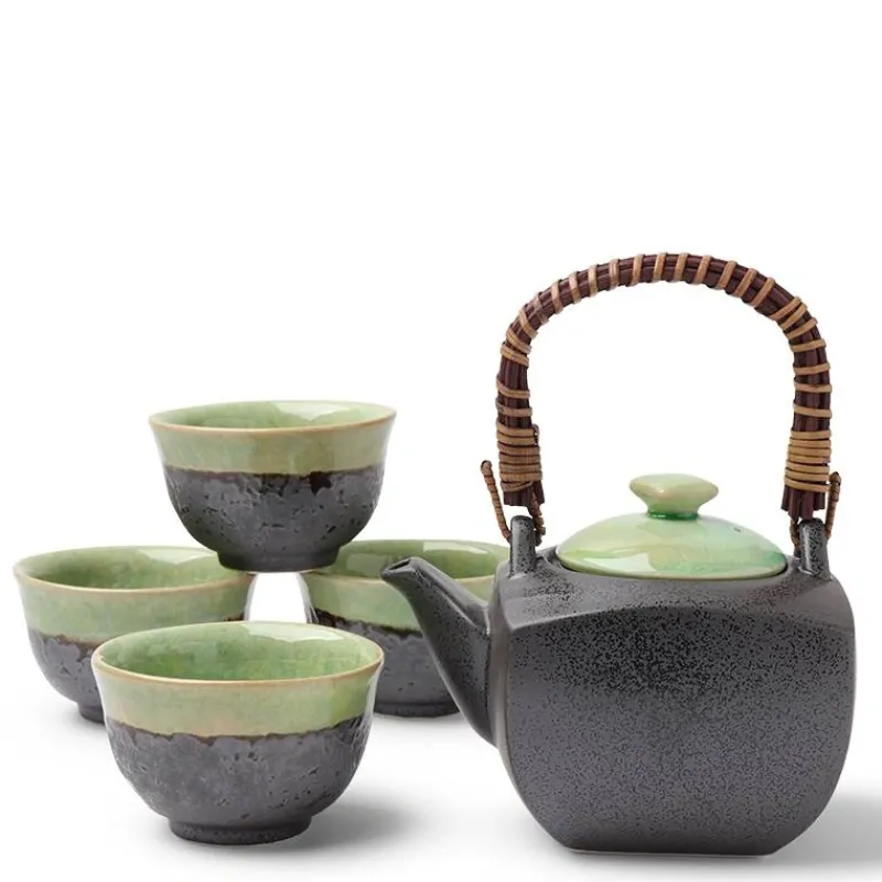 MIYA Company Tea Set Bronze/Jade Square New