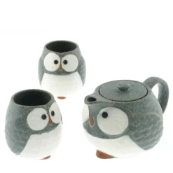 MIYA Company Tea Set Owl Blue Sale