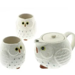MIYA Company Tea Set Owl White Discount