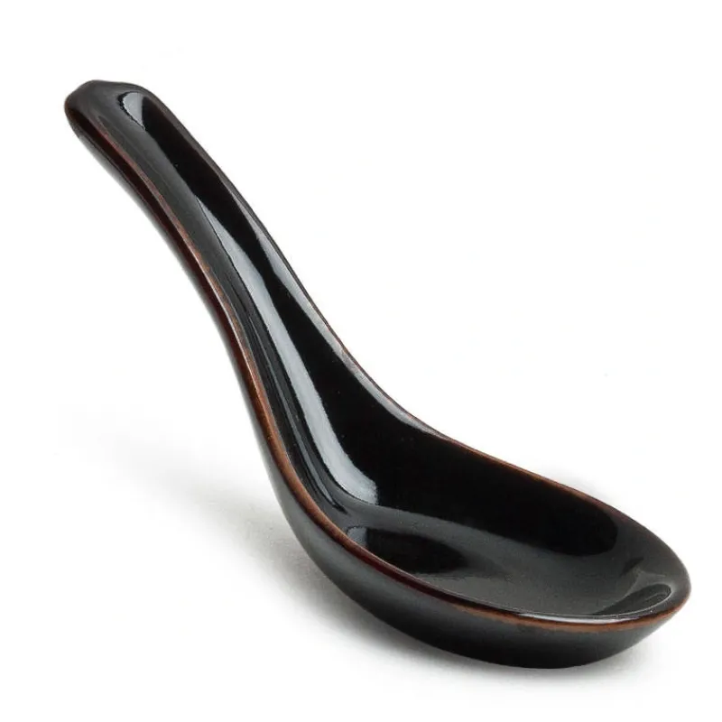 MIYA Company Tenmoku Black Soup Spoon Clearance