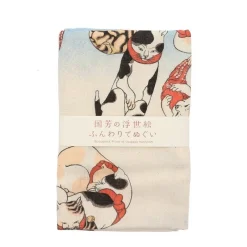 MIYA Company Tenugui Character Cats