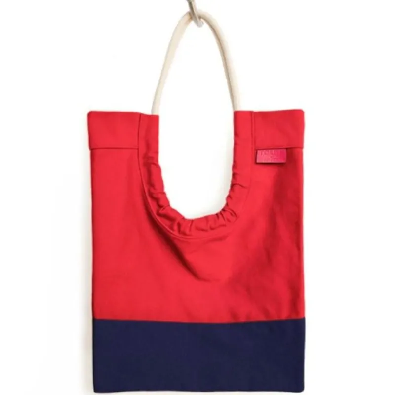 MIYA Company TOUTE Bag Tote Rouge/Navy Outlet