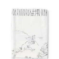 MIYA Company Towel Black & White Rabbits Clearance