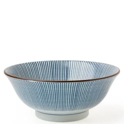 MIYA Company Visit Miya for our Blue Sendan Tokusa Collection. Blue lines radiate from the center of the piece that grow to reach the rims. Shop now! New