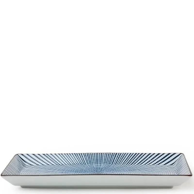 MIYA Company Visit Miya for our Blue Sendan Tokusa Collection. Blue lines radiate from the center of the piece that grow to reach the rims. Shop now! Online