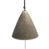 MIYA Company Wind Chime Cone Gold Ribbed 2" Discount