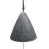 MIYA Company Wind Chime Cone Pewter Ribbed 2" Best
