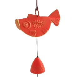 MIYA Company Wind Chime Goldfish Red/Gold 2-3/4"