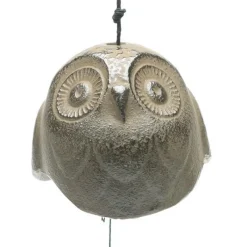 MIYA Company Wind Chime Owl Brown 2" Online