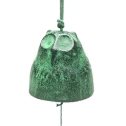MIYA Company Wind Chime Owl Green 1-7/8" Sale