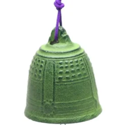 MIYA Company Wind Chime Temple Bell Green 2-1/2" Sale