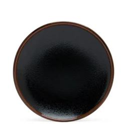 MIYA Company Yuzu Tenmoku Black 6.5" Round Plate at Miya New
